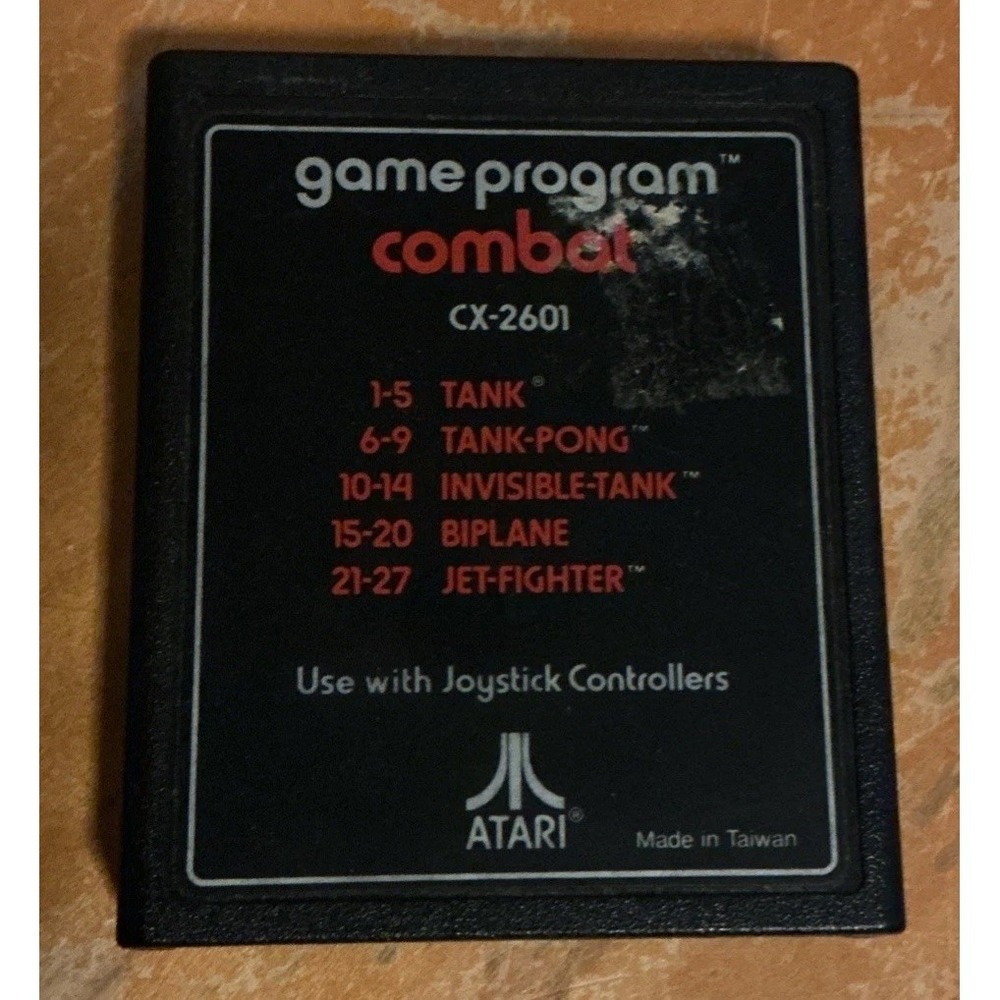 Atari 2600 Game Program (Combat) CX-2601 Video Game Only Working‎